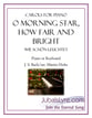 O Morning Star, How Fair and Bright piano sheet music cover